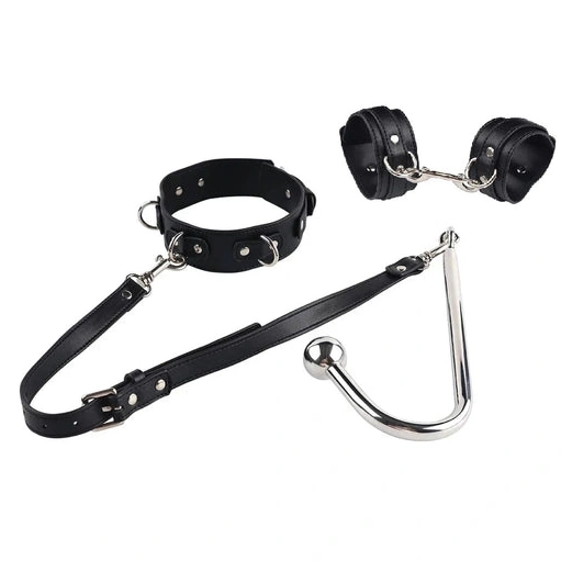 and with Anal 5334 Beaded Elegant Collar Cuffs Hook 1008